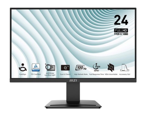 Monitor 23.8 cala PRO MP2412 LED/FHD/Flat/100Hz/czarny Monitor 23.8 cala PRO MP2412 LED/FHD/Flat/100Hz/czarny