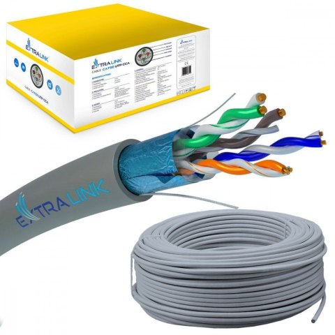 Kabel sieciowy CAT5E FTP(F/UTP) wewnętrzny skrętka 305m Kabel sieciowy CAT5E FTP(F/UTP) wewnętrzny skrętka 305m
