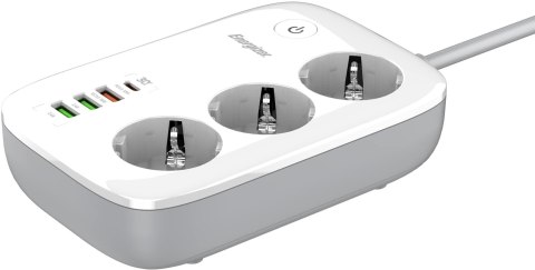 LISTWA ZASILAJĄCA SMART Energizer Z Wi-Fi I APP 3x SCHUKO 3x USB-A 1x USB-C 2500W 10A KABEL 2M LISTWA ZASILAJĄCA SMART Energizer Z Wi-Fi I APP 3x SCHUKO 3x USB-A 1x USB-C 2500W 10A KABEL 2M