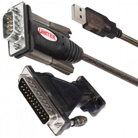 Adapter USB- 1xRS-232 + Adapter DB9F/DB25M; Y-105A Adapter USB- 1xRS-232 + Adapter DB9F/DB25M; Y-105A