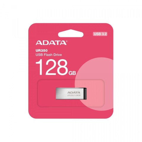 Adata Pendrive UR350 128GB USB3.2 Gen1 Metal czarny Adata Pendrive UR350 128GB USB3.2 Gen1 Metal czarny