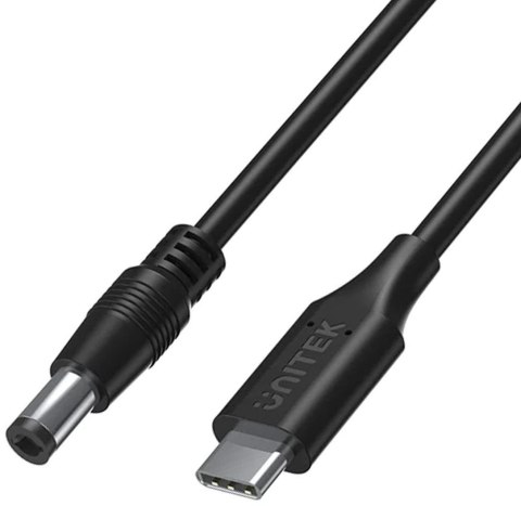 Unitek Kabel zasilający do laptopa 65W USB-C - DC5,5mm Unitek Kabel zasilający do laptopa 65W USB-C - DC5,5mm
