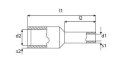 TULEJKA IZOLOWANA 2,5mm2 DUI-2,5-10NB NIEBIESKI (100szt.) TULEJKA IZOLOWANA 2,5mm2 DUI-2,5-10NB NIEBIESKI (100szt.)
