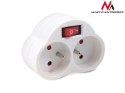 Gniazdko prądowe X2 z wyłącznikiem Energy MCE31 3680W