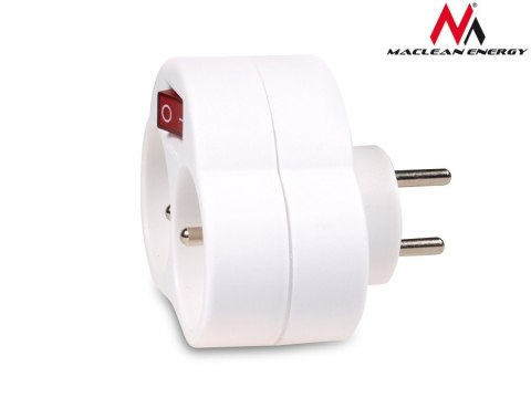 Gniazdko prądowe X2 z wyłącznikiem Energy MCE31 3680W Gniazdko prądowe X2 z wyłącznikiem Energy MCE31 3680W