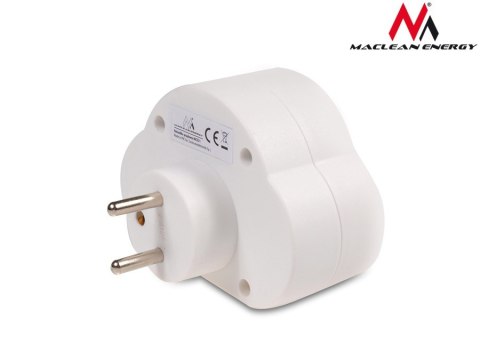 Gniazdko prądowe X2 z wyłącznikiem Energy MCE31 3680W Gniazdko prądowe X2 z wyłącznikiem Energy MCE31 3680W