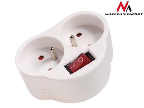 Gniazdko prądowe X2 z wyłącznikiem Energy MCE31 3680W Gniazdko prądowe X2 z wyłącznikiem Energy MCE31 3680W
