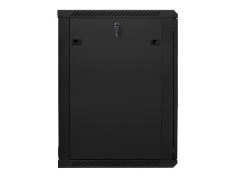 Szafa instalacyjna wisząca 19'' 18U 600X600mm czarna (drzwi szklane) Szafa instalacyjna wisząca 19'' 18U 600X600mm czarna (drzwi szklane)