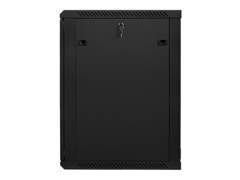 Szafa instalacyjna wisząca 19'' 18U 600X600mm czarna (drzwi szklane) Szafa instalacyjna wisząca 19'' 18U 600X600mm czarna (drzwi szklane)