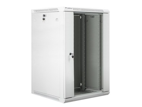 Szafa instalacyjna wisząca 19 18U 600X600mm szara (drzwi szklane) Szafa instalacyjna wisząca 19 18U 600X600mm szara (drzwi szklane)