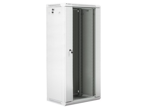 Szafa instalacyjna wisząca 19'' 27U 600X450mm szara (drzwi szklane) Szafa instalacyjna wisząca 19'' 27U 600X450mm szara (drzwi szklane)