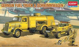 Model plastikowy German Fuel Truck & Schwimmwagen
