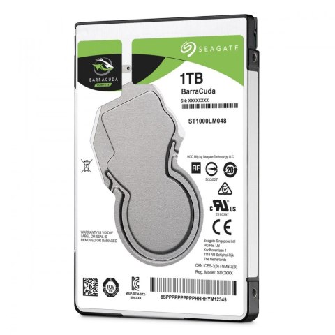 Dysk twardy BarraCuda 1TB 2.5 cala 128MB ST1000LM048 Dysk twardy BarraCuda 1TB 2.5 cala 128MB ST1000LM048