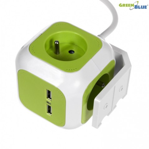 MagicCube poczwórne gniazdko prądowe, 2 wejścia usb 1,4m GB118 MagicCube poczwórne gniazdko prądowe, 2 wejścia usb 1,4m GB118