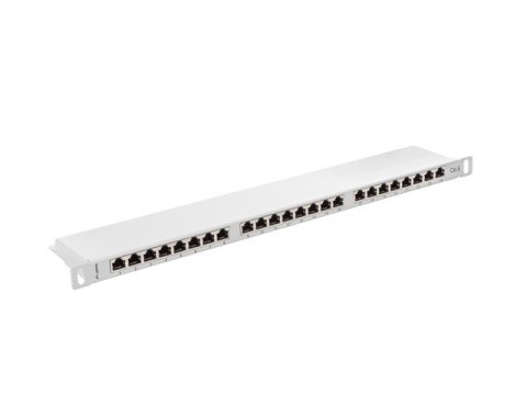 Patch Panel 24 Port 0.5U Kat.6 szary ekranowany Patch Panel 24 Port 0.5U Kat.6 szary ekranowany