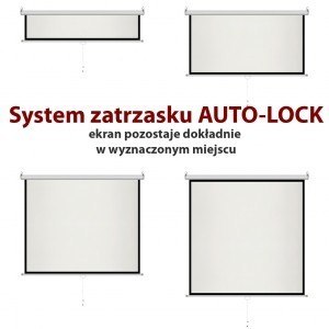 Ekran ręczny półautomat 1:1 96" 244x244cm MS-96 1:1 Ekran ręczny półautomat 1:1 96" 244x244cm MS-96 1:1