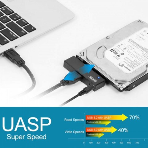 Adapter USB3.0 - SATA III HDD/SSD 2,5/3,5; Y-1039 Adapter USB3.0 - SATA III HDD/SSD 2,5/3,5; Y-1039