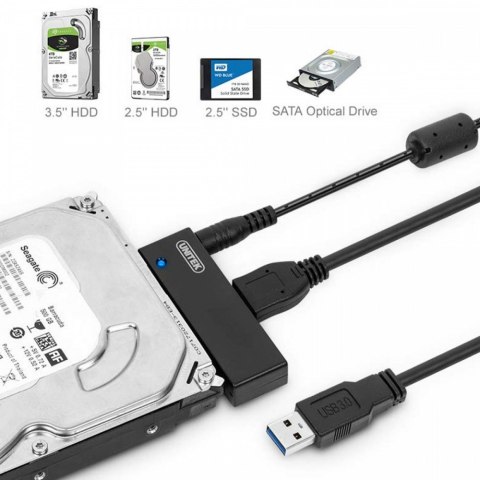 Adapter USB3.0 - SATA III HDD/SSD 2,5/3,5; Y-1039 Adapter USB3.0 - SATA III HDD/SSD 2,5/3,5; Y-1039