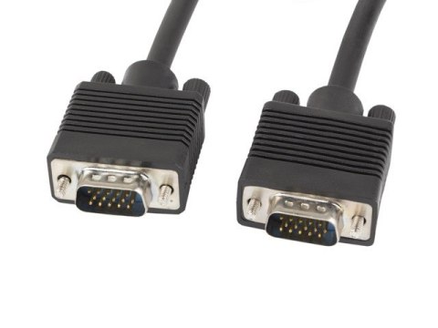 Kabel VGA Ferryt 15M M/M Ekran czarny Kabel VGA Ferryt 15M M/M Ekran czarny