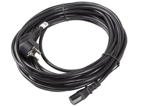 Kabel zasilający CEE 7/7 - IEC 320 C13 VDE 10M czarny Kabel zasilający CEE 7/7 - IEC 320 C13 VDE 10M czarny