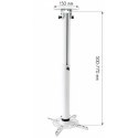 Ramię do projektora 50-77cm sufitowe, 15kg białe