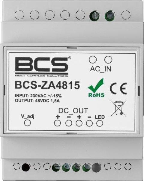 Zasilacz BCS-ZA4815 Zasilacz BCS-ZA4815