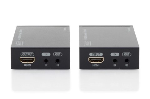 Przedłużacz/Extender HDMI HDBaseT do 70m po Cat.5e, 4K 30Hz UHD, HDCP 2.2, IR, z audio (zestaw) Przedłużacz/Extender HDMI HDBaseT do 70m po Cat.5e, 4K 30Hz UHD, HDCP 2.2, IR, z audio (zestaw)