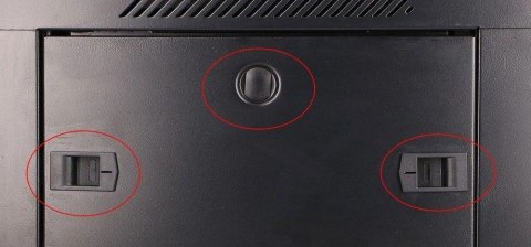 Szafka wisząca rack 4U 600x450 czarna szklane drzwi Szafka wisząca rack 4U 600x450 czarna szklane drzwi