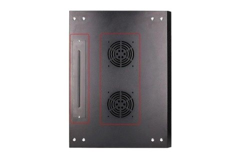 Szafka wisząca rack 4U 600x450 czarna szklane drzwi Szafka wisząca rack 4U 600x450 czarna szklane drzwi