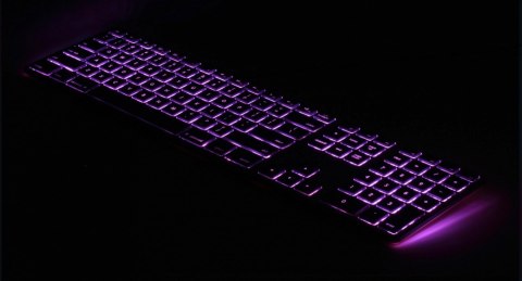 Klawiatura aluminiowa Mac podświetlana RGB szara Klawiatura aluminiowa Mac podświetlana RGB szara
