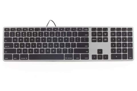 Klawiatura aluminiowa Mac podświetlana RGB szara Klawiatura aluminiowa Mac podświetlana RGB szara