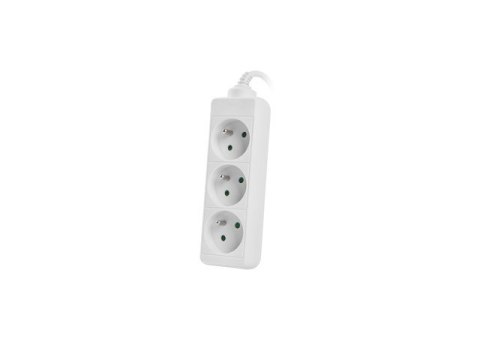 Listwa zasilająca 1.5m, biała, 3 gniazda, kabel wykonany z pełnej miedzi Listwa zasilająca 1.5m, biała, 3 gniazda, kabel wykonany z pełnej miedzi