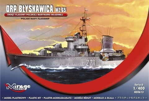 Model plastikowy ORP Błyskawica wz. 65 Model plastikowy ORP Błyskawica wz. 65