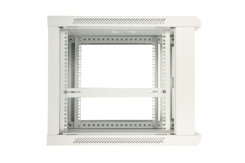 Szafka wisząca rack 12U 600x450 szara metalowe drzwi Szafka wisząca rack 12U 600x450 szara metalowe drzwi