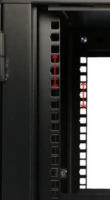 Szafka wisząca rack 12U 600x600 czarna dwusekcyjna Szafka wisząca rack 12U 600x600 czarna dwusekcyjna