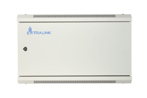 Szafka wisząca rack 6U 600x450 szara z metalowymi drzwiami Szafka wisząca rack 6U 600x450 szara z metalowymi drzwiami