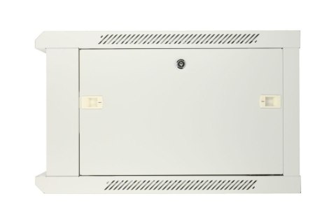 Szafka wisząca rack 6U 600x450 szara z metalowymi drzwiami Szafka wisząca rack 6U 600x450 szara z metalowymi drzwiami