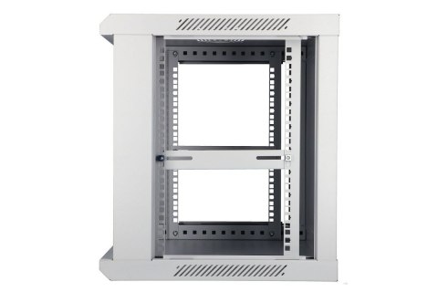 Szafka wisząca rack 9U 600x450 szara szklane drzwi Szafka wisząca rack 9U 600x450 szara szklane drzwi
