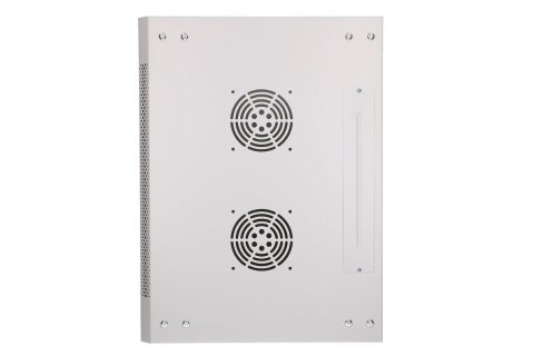 Szafka wisząca rack 9U 600x450 szara szklane drzwi Szafka wisząca rack 9U 600x450 szara szklane drzwi