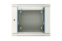 Szafka wisząca rack 9U 600x600 szara dwusekcyjna