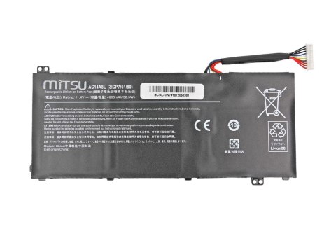 Bateria do Acer Aspire V15, VN7 4605 mAh (52.5 Wh) 11.4 Volt Bateria do Acer Aspire V15, VN7 4605 mAh (52.5 Wh) 11.4 Volt