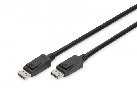 Kabel połączeniowy DisplayPort z zatrzaskami 8K 30Hz UHD Typ DP/DP M/M czarny 2m Kabel połączeniowy DisplayPort z zatrzaskami 8K 30Hz UHD Typ DP/DP M/M czarny 2m