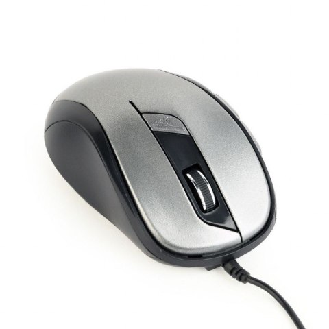 Mysz optyczna USB czarno-szara Mysz optyczna USB czarno-szara