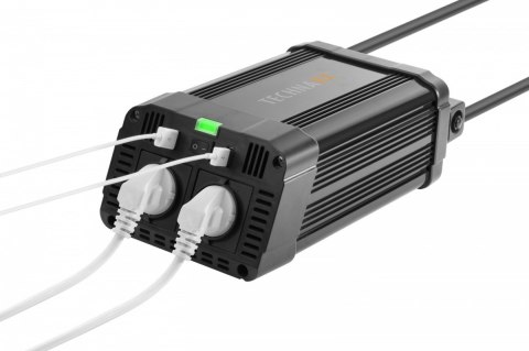 TE16 Przetwornica (falownik) o mocy ciągłej 1.200W (2x VAC 230V / 2x USB) TE16 Przetwornica (falownik) o mocy ciągłej 1.200W (2x VAC 230V / 2x USB)