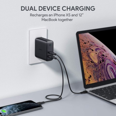 PA-D3 ładowarka sieciowa 2xUSB Power Delivery (1xUSB A+1xUSB C) 60W 5.4A PA-D3 ładowarka sieciowa 2xUSB Power Delivery (1xUSB A+1xUSB C) 60W 5.4A