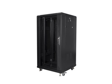 Szafa stojąca 19 cali 22U 600X600mm czarna Szafa stojąca 19 cali 22U 600X600mm czarna