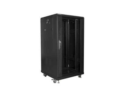 Szafa stojąca 19 cali 22U 600X600mm czarna Szafa stojąca 19 cali 22U 600X600mm czarna