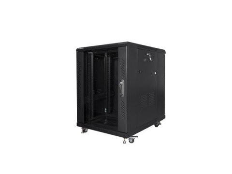 Szafa stojąca 19cali 15U 600X800mm czarna Szafa stojąca 19cali 15U 600X800mm czarna