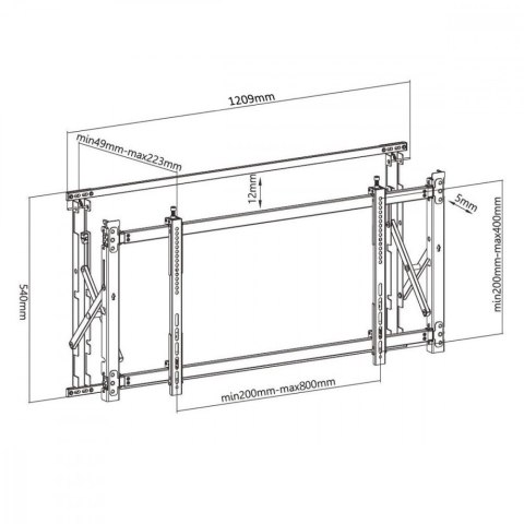 Uchwyt do TV 55-60 Digital Signage MC-846 Uchwyt do TV 55-60 Digital Signage MC-846