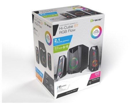 Głośniki Tracer 2.1 Hi-Cube RGB Bluetooth Głośniki Tracer 2.1 Hi-Cube RGB Bluetooth